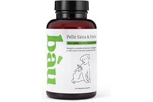 BÀU Bau Cosmesi Integratore Prurito Cane, Rimedi Anti-Prurito Pelle Sana, Ideale se il tuo Cane si Lecca le Zampe per Allergie o Dermatite, Supporto Sistema Immunitario con Ingredienti Naturali - 60 Cps