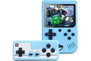 CZT Macaron Retro-Videospielkonsole Doppelspieler-Handheld-Spielekonsole eingebaute 800 Spiele AV-Out-elektronisches Spielgerät tragbare Spielkonsole für Kinder