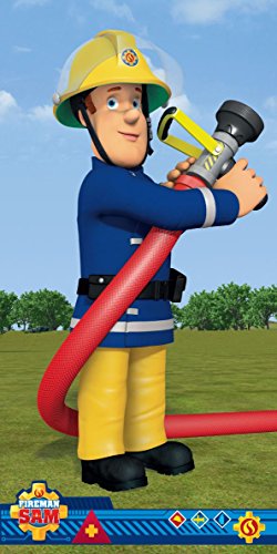 Preisvergleich Produktbild Badetuch Fireman SAM-140x70cm-100% Baumwolle