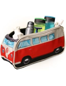 Kulturtasche VW Bus Bulli T1 in rot