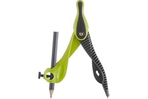 MAPED 46141 Kid'Z Compas Bague Ergonomie Bi-Matière Spécial Apprentissage Pointe Sécurité Couleurs Assorties