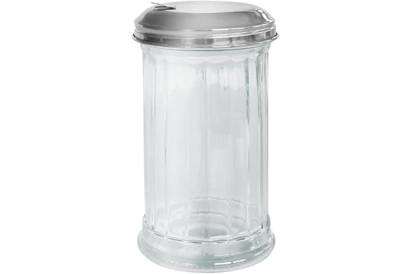 Fackelmann 46893 Bistro sockerdispenser, sockerströare, 14 cm, glas