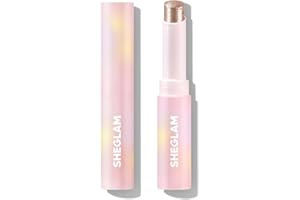 SHEGLAM Crystal Jelly Glaze Eye Shadow Stick Eyeliner Brightener Pencil with Brush Easy to Blend Long Lasting Shimmer-Starlit Silver