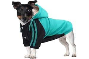 FEimaX Felpa con Cappuccio per Cani Gatti di Piccola Taglia Vestiti Cane Inverno Cappotto Caldo Cucciolo Abbigliamento Giacca per Chihuahua Yorkshire