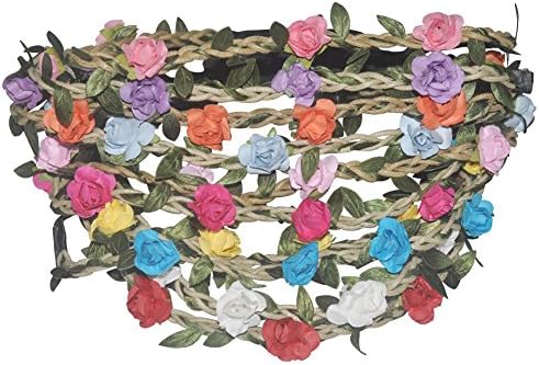 Young Girl Women Bohemian Style Flower Headbands Garland Hair Bands Set Of 10 Colors