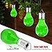 Produktbild LED Hängende Lampe Kugel Solarleuchte für Outdoor Garten Party Dekoration, 5 LEDs Solarlampe, LED Solarkugel für den Garten zum Aufhängen (Grün)