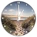 Produktbild der Weg ins Meer, Wanduhr Durchmesser 30cm mit weißen spitzen Zeigern und Ziffernblatt, Dekoartikel, Designuhr, Aluverbund sehr schön für Wohnzimmer, Kinderzimmer, Arbeitszimmer