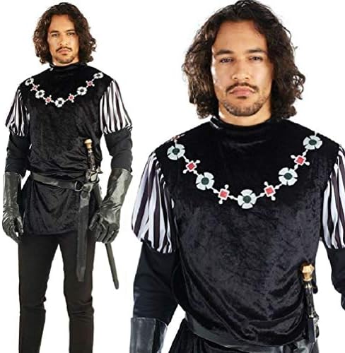 Adults Sheriff Of Nottingham Costume Mens Robin Hood Fancy Dress Medieval Outfit