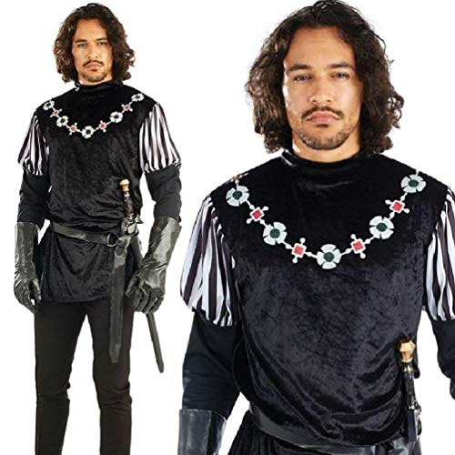 Adults Sheriff Of Nottingham Costume Mens Robin Hood Fancy Dress Medieval Outfit
