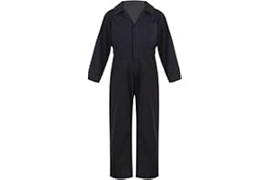 Yruioon Kinder Arbeitsoverall Jungen Langarm Overall Jumpsuit mit Reißverschluss Schutzanzug Arbeitskombi Maleranzug Mechaniker Arbeitskleidung