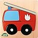 Produktbild Lena 32081 - Holzpuzzle Feuerwehr mit 6 Puzzleteilen