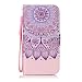 Produktbild Nancen Huawei G Play Mini / Honor 4C (5 Zoll) Hülle Case Handyhülle Brieftasche Etui Lederhülle Schutzhülle Abdeckung Bookstyle Klappcase mit 2 Kartenslots 1 Wallet Tasche Handgelenk Seil Magnetverschluss Bracket-Funktion Full Silikon Weich Innenschale Gemaltes Muster [Lila Sonnen-Blume]