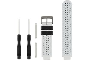 honecumi Cinturino Compatibile per Garmin Forerunner 735XT | Garmin Forerunner 220/230/235/620/630 GPS |Garmin Approach S20 S5 S6 Golf, Silicone Classico Regolabile Sportivo Cinturino