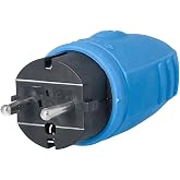 as - Schwabe - Rubber plug, without cable - IP 44 suitable for outdoors, blue, 62401