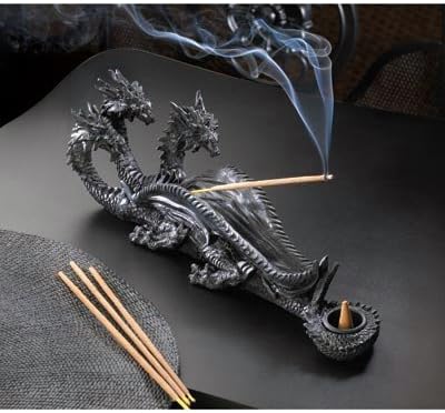 13830 Wholesale Triple-head Dragon Incense Burner Dragon Figure Model Fire