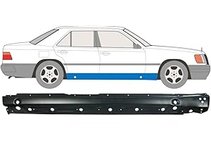 GENERIC Polcar Für Mercedes E-Klasse W124 1984-1996 Reparaturblech, Schwarz, Eisen, Rechts, Unterer Seitenschweller