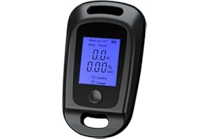 Olakin Alcoholímetro Profesional, Sensor Semiconductor Probador de Alcohol con Pantalla LCD(Negro)