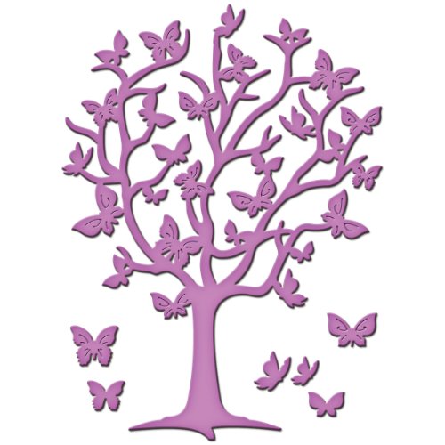 Spellbinders SBS2-083 D-Lites Schmetterlingbaum, Metall, braun, 15.2 x 8.9 x 0.2 cm