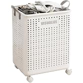 Glazeus Tekerlekli Katlanabilir &Ccedil;ok Ama&ccedil;lı Sepet, 40 Litre, Havalandırmalı Tasarım (Gri)