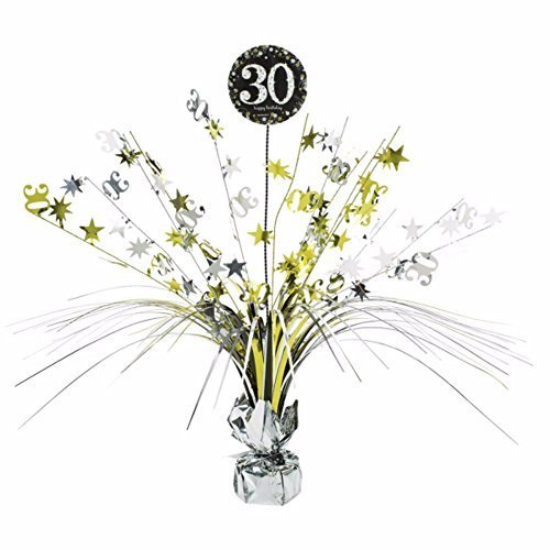 NEU Tischdeko Happy B.day Sparkling 30, 45,7 cm