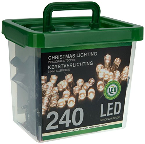 Home&Style LED 240-er Lichterkette in Kunststoffbox, warm weiß, AX8221040