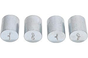 EUJGOOV Set 4 Pesi Calibrazione 200g con Doppio Gancio Acciaio Inox per Laboratorio Scuola Casa Esperimenti di Fisica Meccanica