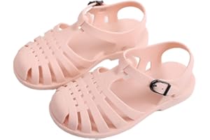 CAIJ Toddler Kids Jelly Shoes Children Flat Gladiator Jelly Sandals Boys Girls Unisex Water Sandals