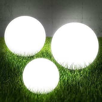 3er-Set Kugelleuchten für den Außenbereich Kugel Set Leuchtkugeln