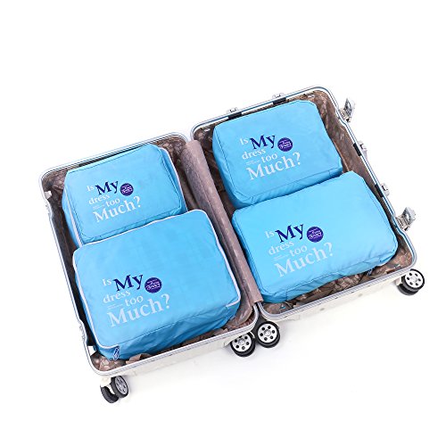 Shopper-Joy-Lot-de-5-Cubes-demballage-Sacoches-de-Rangement-pour-Bagage-pour-Voyage