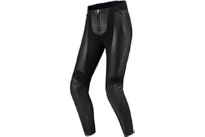 ‎SHIMA SHIMA Monaco 2.0 Leder Motorradkombi Damen - Schwarz Frauen Motorrad Lederkombi mit Protektoren - Hose und Jacken (Hosen, S)