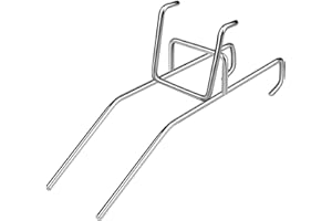 Flexzion Soporte de Cubo de Miel Herramienta de Soporte de Mango Acero Inoxidable para Apicultores Cultivo de Abejas, Soporte de Drenaje Fácil de Verter Equipo para extracción 5 galones 11.8 Pulgadas