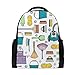 Produktbild Schulrucksack Bookbag Daypack Bunte Cleaner Pattern Vakuum wasserdicht für Middle School Travel Girls Boys