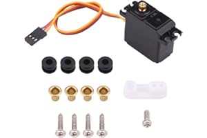 DILWE Serwo RC, 2,2 kg Wodoodporne serwomechanizmy z metalową przekładnią do samochodu RC 1/16 1/14 1/12