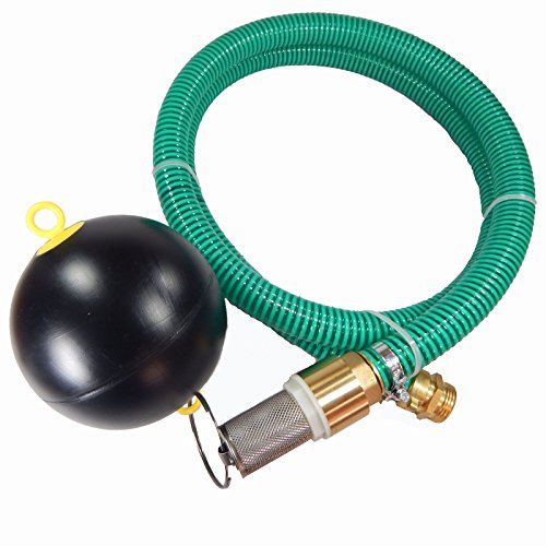 Preisvergleich Produktbild 1" Ansauggarnitur mit Messing Verschraubung und Fußventil + schwimmende Entnahme 5 Meter