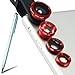 Produktbild First2savvv JTSJ-4N1-A08G4 rot Handy Universal 4 in 1 Clip Kamera Profiklasse Lens Kit (Fischauge, Weitwinkel, Makro-Objektiv und Barlow) für Iphone 4 4s 5 5s 5c 6 Iphone 6 plus 6s ipod touch 4 ipod touch 5th generation sony xperia Z E L SP ZR M z Ultra Z1 E1 Z1 compact Z2 M2 T3 Z3 M dual Xperia M2 Aqua Z3 compact E3 T2 Ultra Z3 LTE M2 LTE Z1 LTE Z4 music Z4 Compact Xperia E4 BlackBerry Bold 9900 9790 Curve 9320 mit Silber Touch-Pen