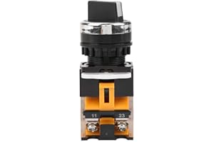 HILITAND Interruptor giratorio de 3 posiciones 3 Posición 2NO Selector de Mantener Interruptor Giratorio LA38-20X3 Para Control Remoto en Circuitos Eléctricos