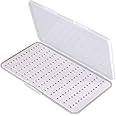 LIOOBO Waterproof Slim Fly Box Large Fishing Lure Storage Box Flies Case Clear Deep Slot Slit Foam Storage Box