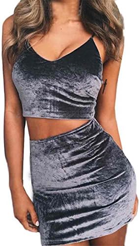 Women Tracksuit,Moonuy Ladies Girl Velvet Split 2 Piece Set Sport Wear Casual Sets Autumn Winter Fashion Clothes Sets Solid Elegant Pullover Sport Lounge Wear Casual Suit Sport Outfits (M, Gray)