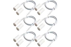 Gebildet 6pcs bianca Da Incasso Cablato Sicurezza Finestra Cancello Contatto Sensore Allarme Interruttore Reed Magnetico,Magnete Vicino-Collegamento Circuito Magnete Lontano-Interruzione Circuito