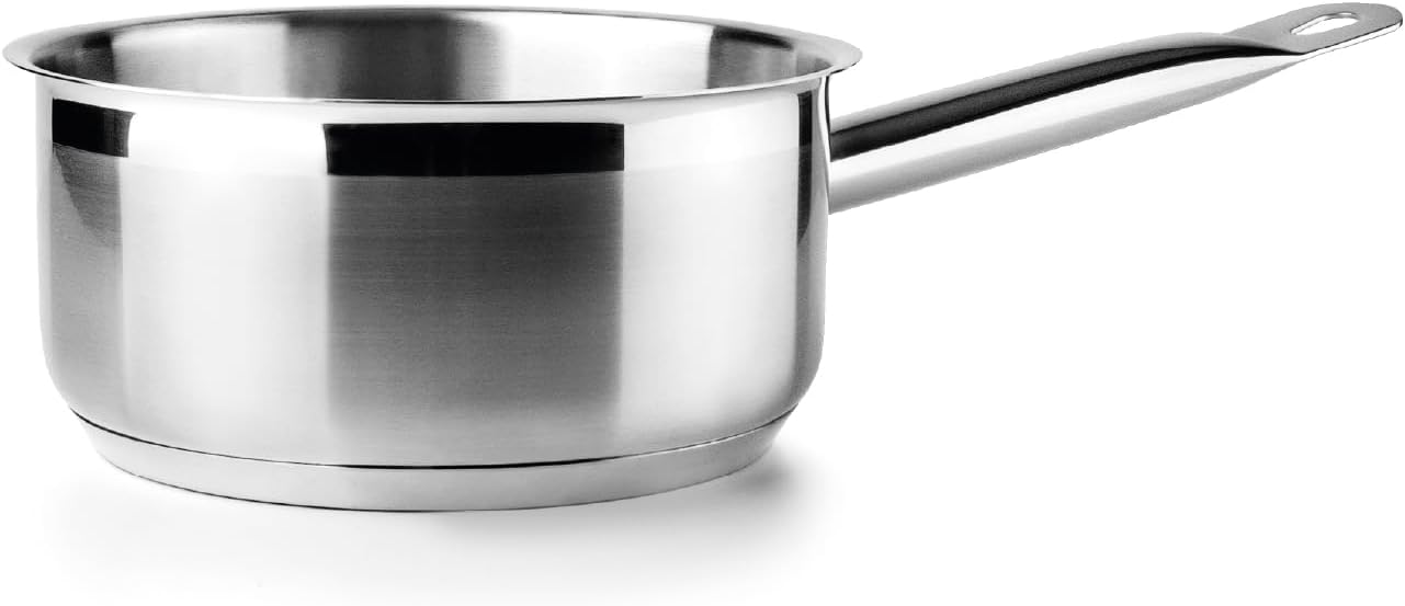 IBILI - Cazo Inox Ebbe 18 Cm, Acero inoxidable 18/10, Apto para induccion