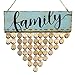 Produktbild Healifty Familie Geburtstag hängende Plaque DIY Holz Kalender Geburtstag Erinnerung Home Wall Decor (bunt)