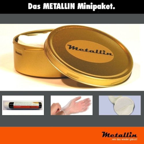Metallin - Minipaket "Hochglanz-Metallpflege" - in Metallin Kult-Dose