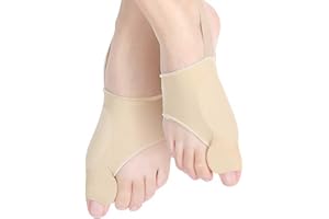 AOOTUERL 2 pièces élastique et doux Hallux Valgus Hammer Toe Protection Chaussettes Universelle Ecarteur d'Orteils en Silicone