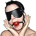Produktbild Blickdichtes Kopf GESCHIRR mit Gag Ball* Mund Bondage Knebel & Augenbinde