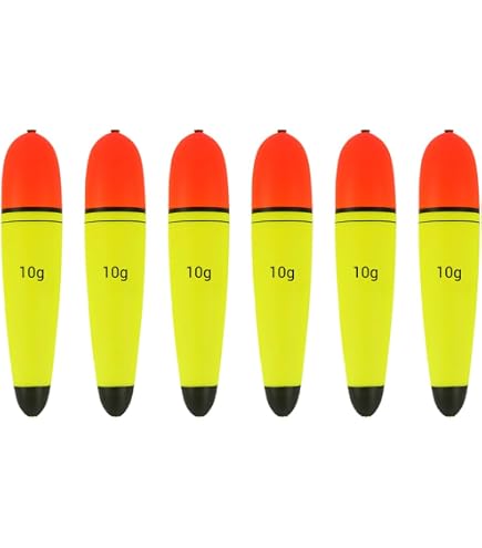 5 Galleggianti Da Pesca In Schiuma EVA – 20g E 50g, Rossi/Gialli/Neri, Per Persico, Carpa, Spigola