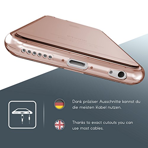 Urcover   Apple iPhone 6 Plus 6s Plus   Funda Carcasa Protectora 360 Grados   TPU en Rosa   Protecci  n Completa Case Cover Smartphone M  vil Accesorio