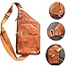 Produktbild MPC Herren Messenger Schulter Schultertasche Tragetasche aus PU Leder für Wandern, Arbeiten, Schule, Geschäft, Radfahren und Reise - Messenger Tasche Braun