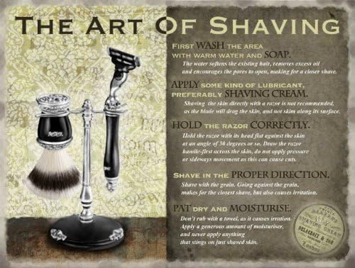 The Original The Art of Shaving Metal Wall Sign