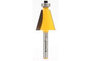 Yonico 13912q 15 Degree Bevel Edge Forming Router Bit 1/4-Inch Shank