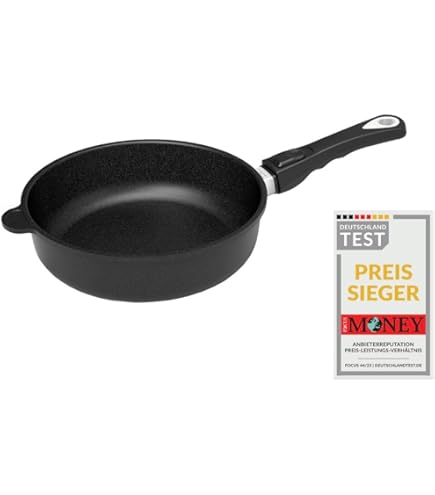 AMT Gastroguss Sauteuse/kleine Wok, 20 cm , 6 cm hoog, afneembaar handvat, geschikt voor inductie, Lotan® antiaanbaklaag, gietpan (aluminium gietijzer), AMZN I 620 Z20B AMT Gastroguss Sauteuse/kleine Wok, 20 cm , 6 cm hoog, afneembaar handvat, geschikt voor inductie, Lotan® antiaanbaklaag, gietpan (aluminium gietijzer), AMZN I 620 Z20B